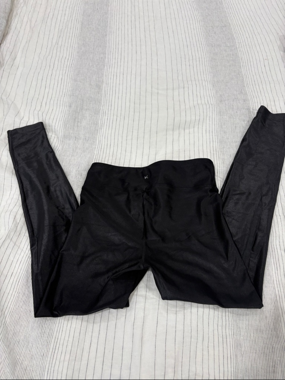 Black Koral High-Waist Shiny Leggings